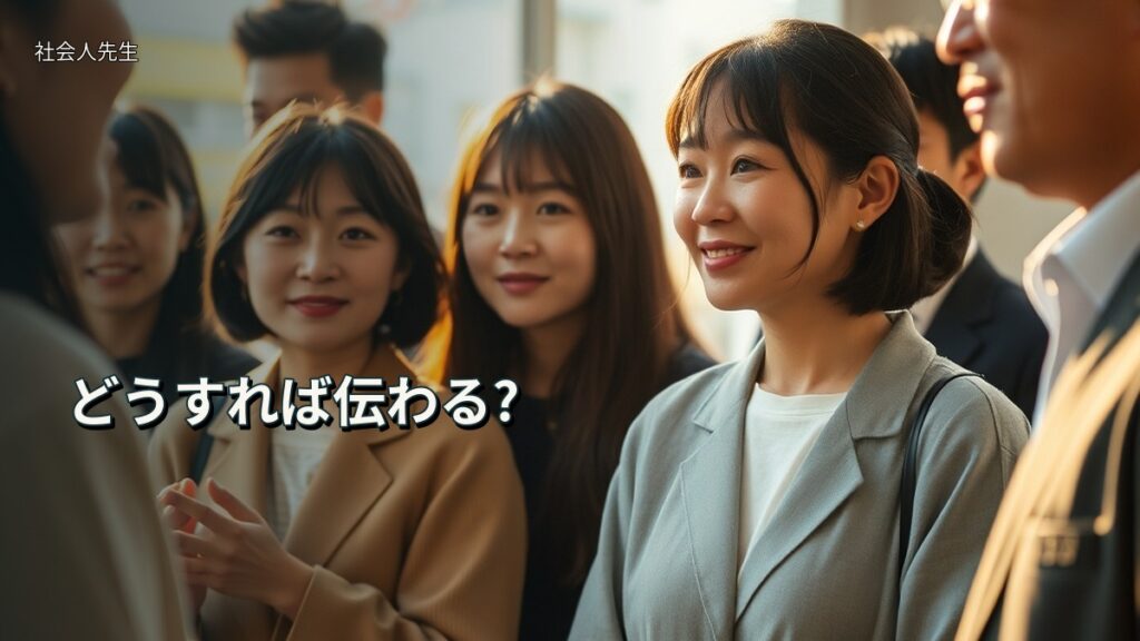 どうすれば伝わる?