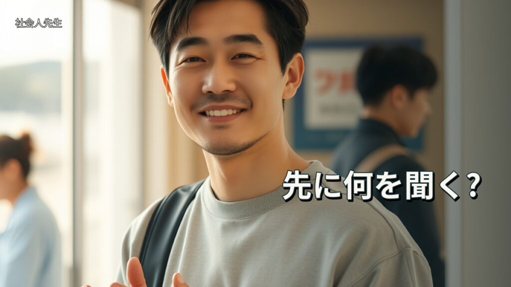 先に何を聞く?