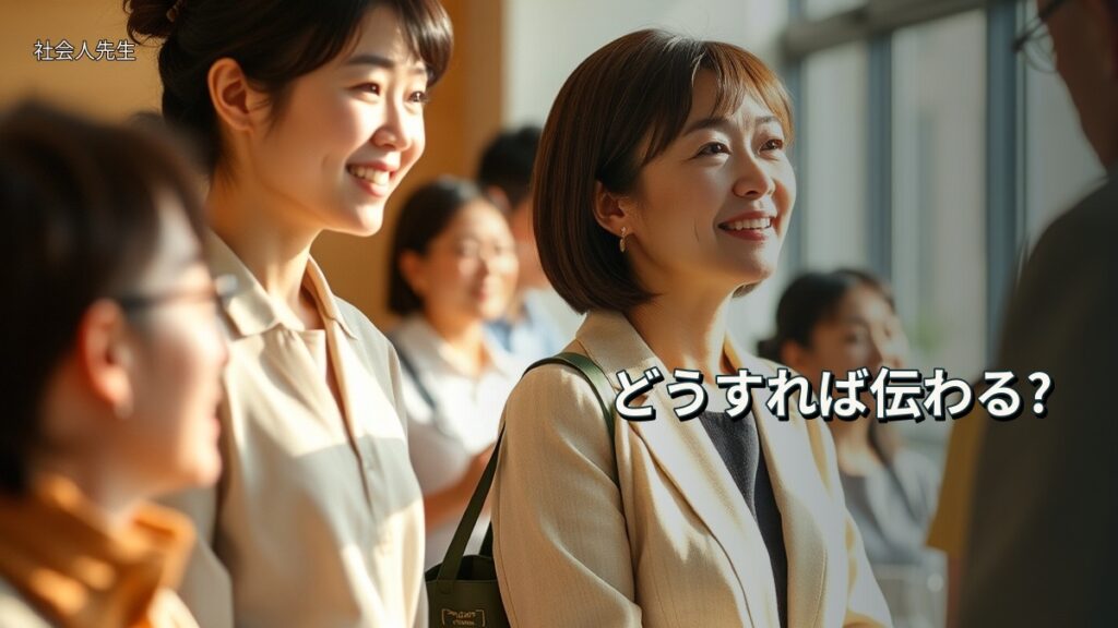 どうすれば伝わる?