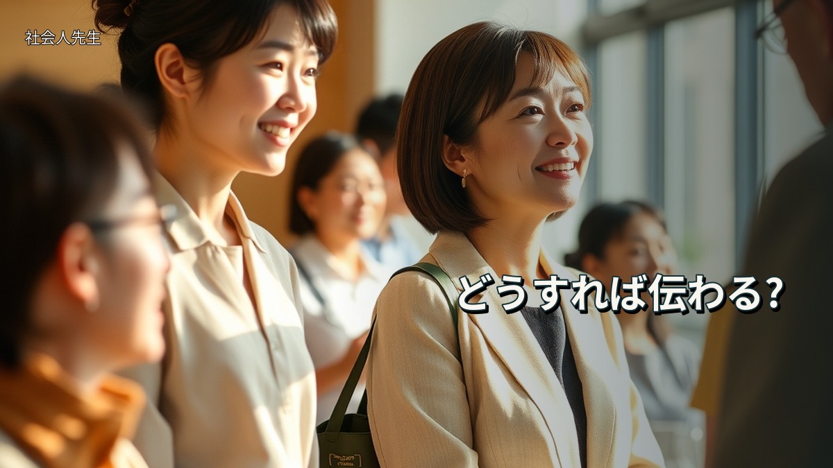 どうすれば伝わる?