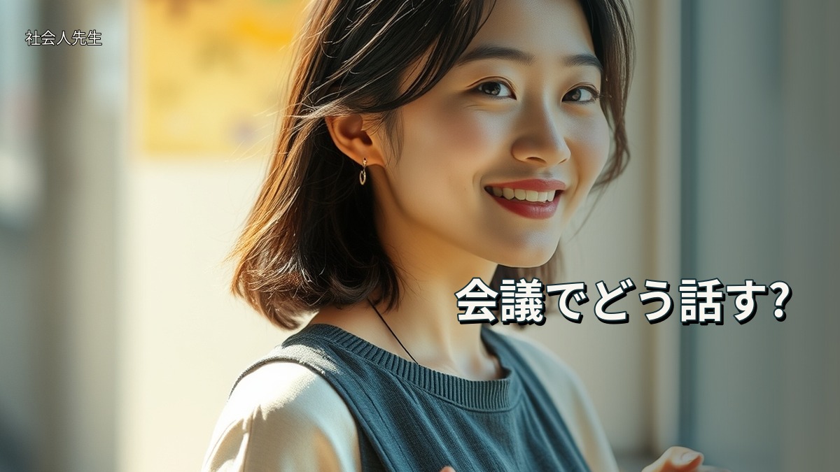 会議でどう話す?