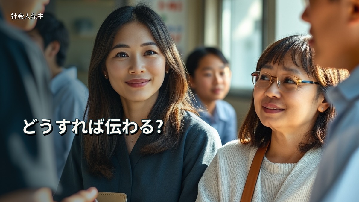 どうすれば伝わる?