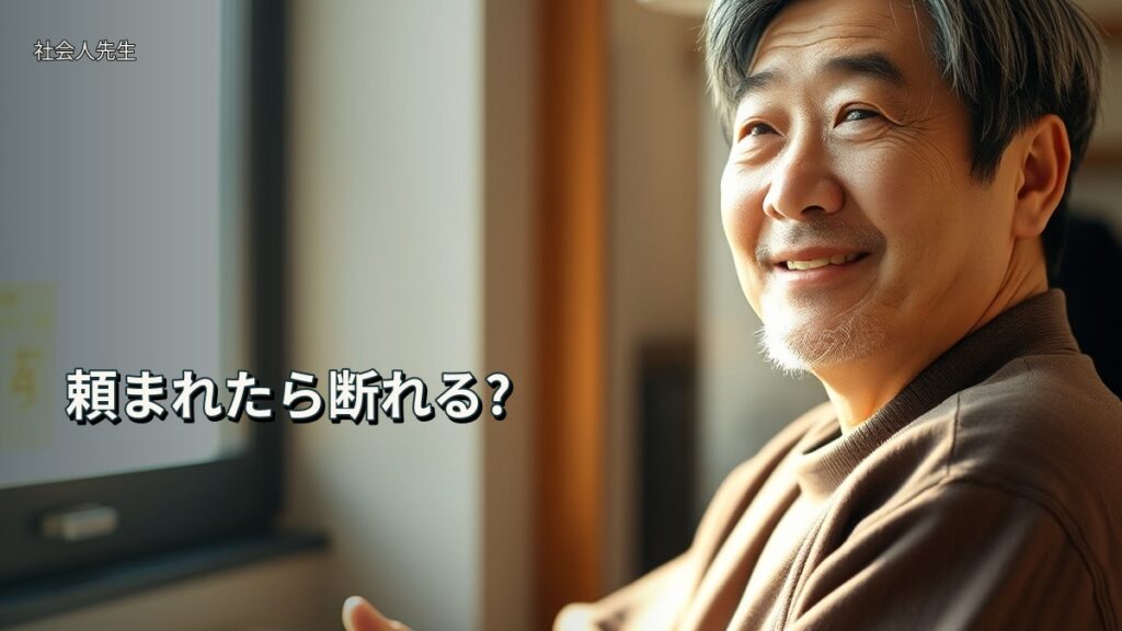 頼まれたら断れる?