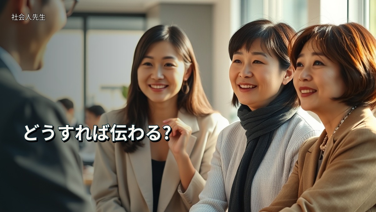 どうすれば伝わる?