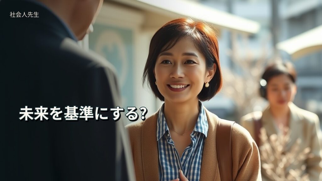 未来を基準にする?