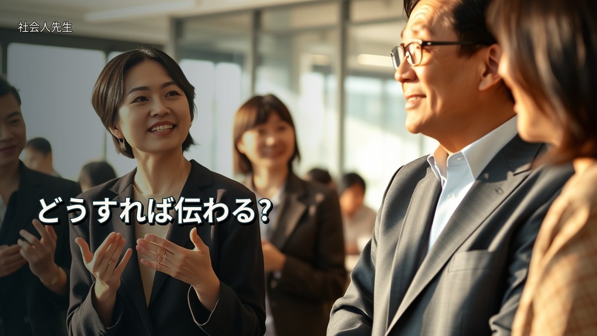 どうすれば伝わる?