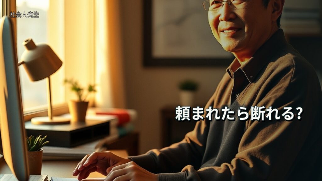 頼まれたら断れる?