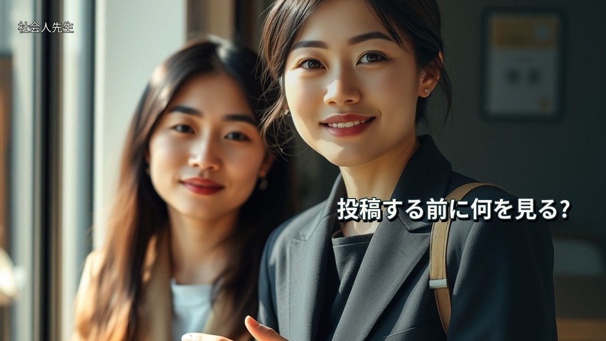 投稿する前に何を見る?