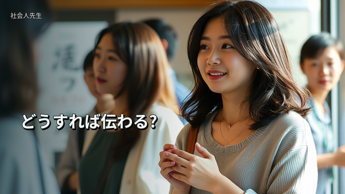 どうすれば伝わる?