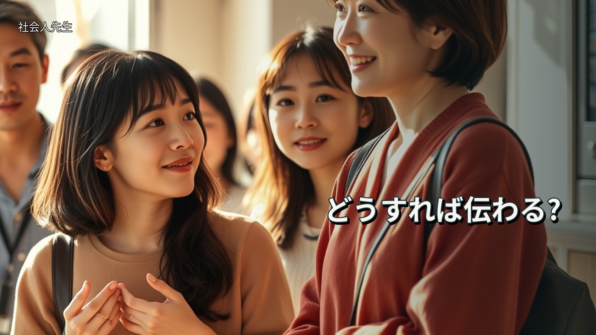どうすれば伝わる?