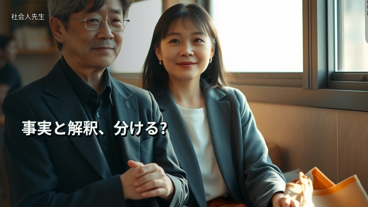 事実と解釈、分ける?
