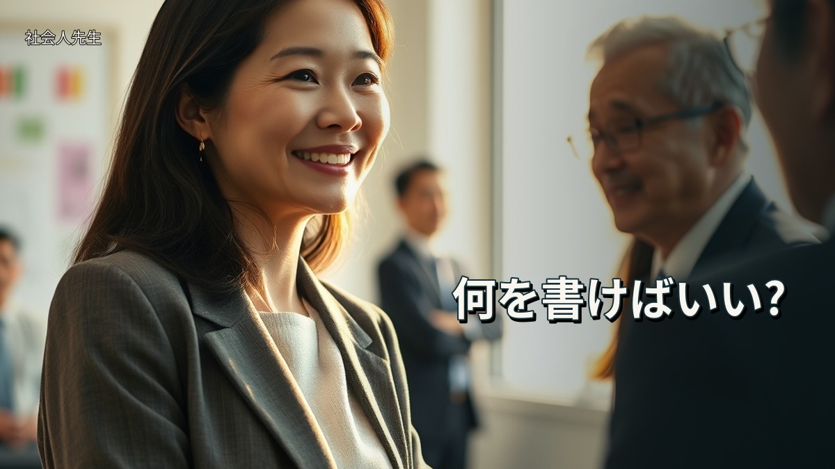 何を書けばいい?