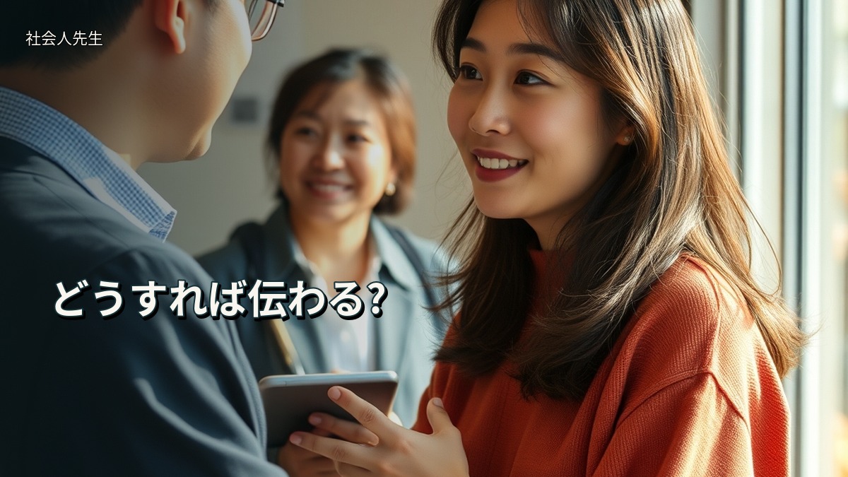 どうすれば伝わる?