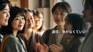 返信、急がなくていい?