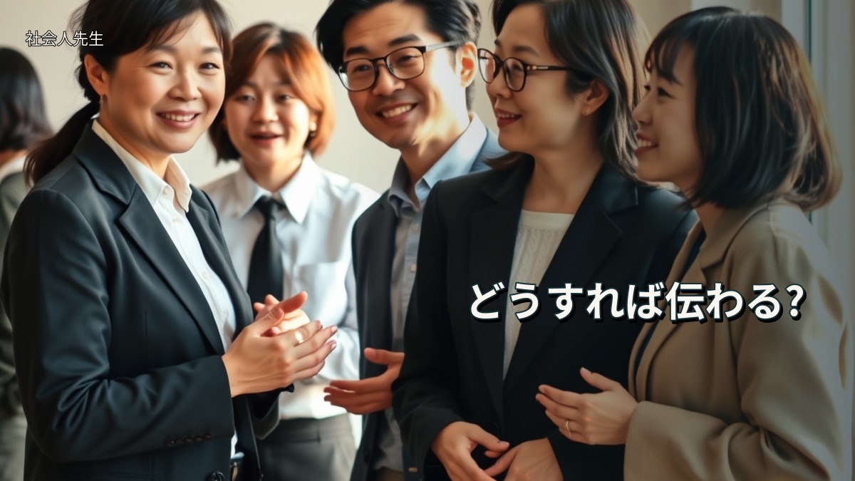 どうすれば伝わる?