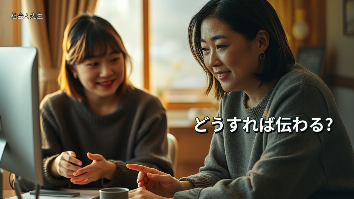 どうすれば伝わる?