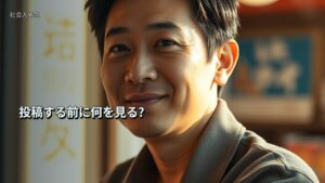 投稿する前に何を見る?