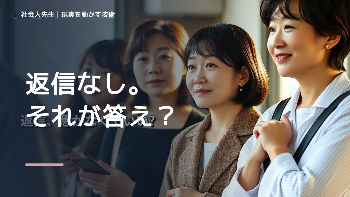 返信が遅いと不安になるとき、どうする？｜事実と解釈を分ける