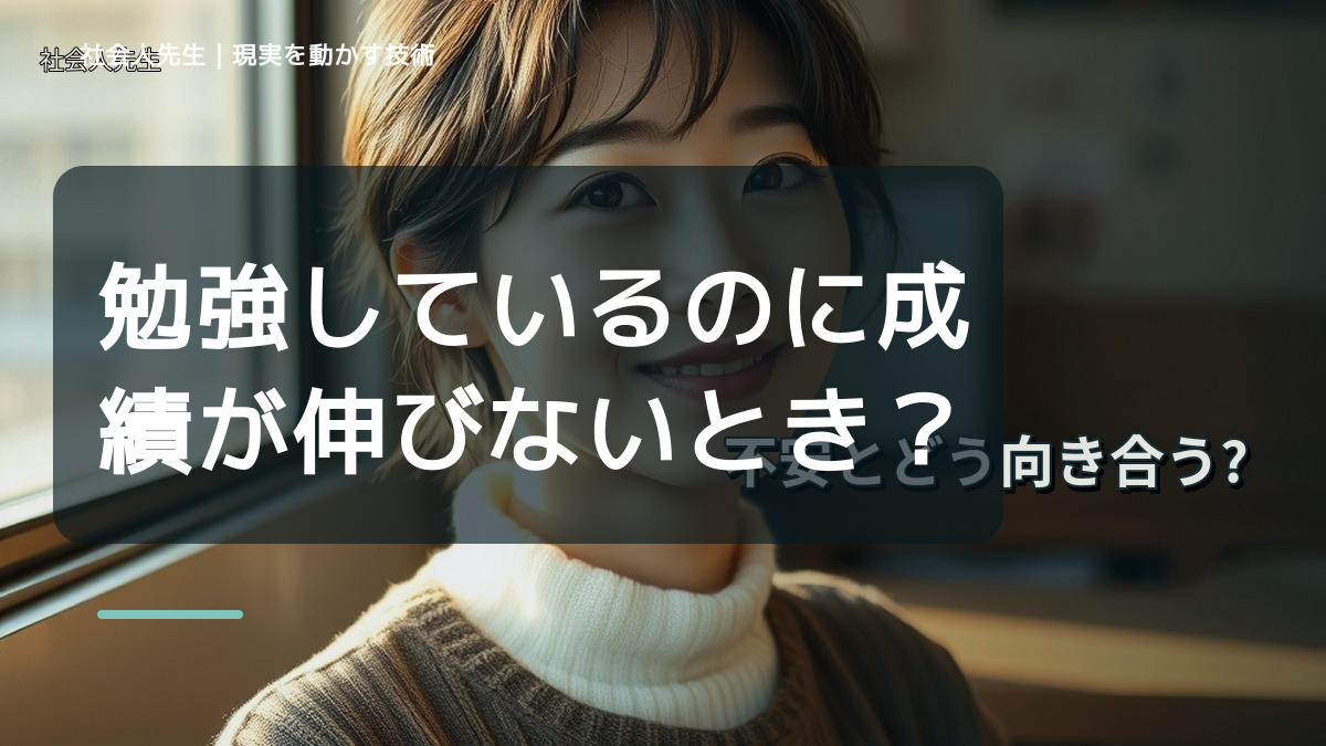 勉強しているのに成績が伸びないとき、どうする？｜事実と解釈を分ける