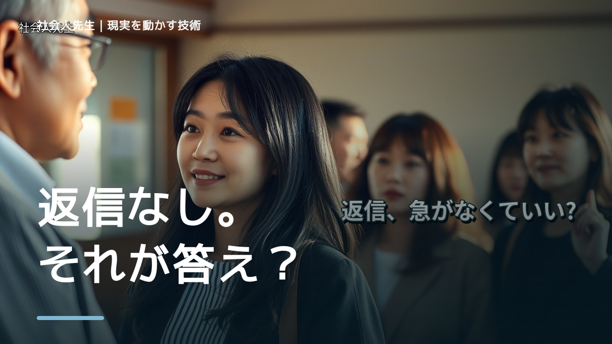 好きな人の返信が遅いと不安になる｜まず分けたい事実と前提