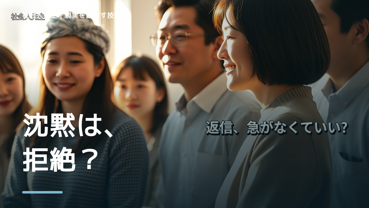職場で、初対面で会話が続かないとき、自分の見方だけで決めないために｜視座向上｜離見の見