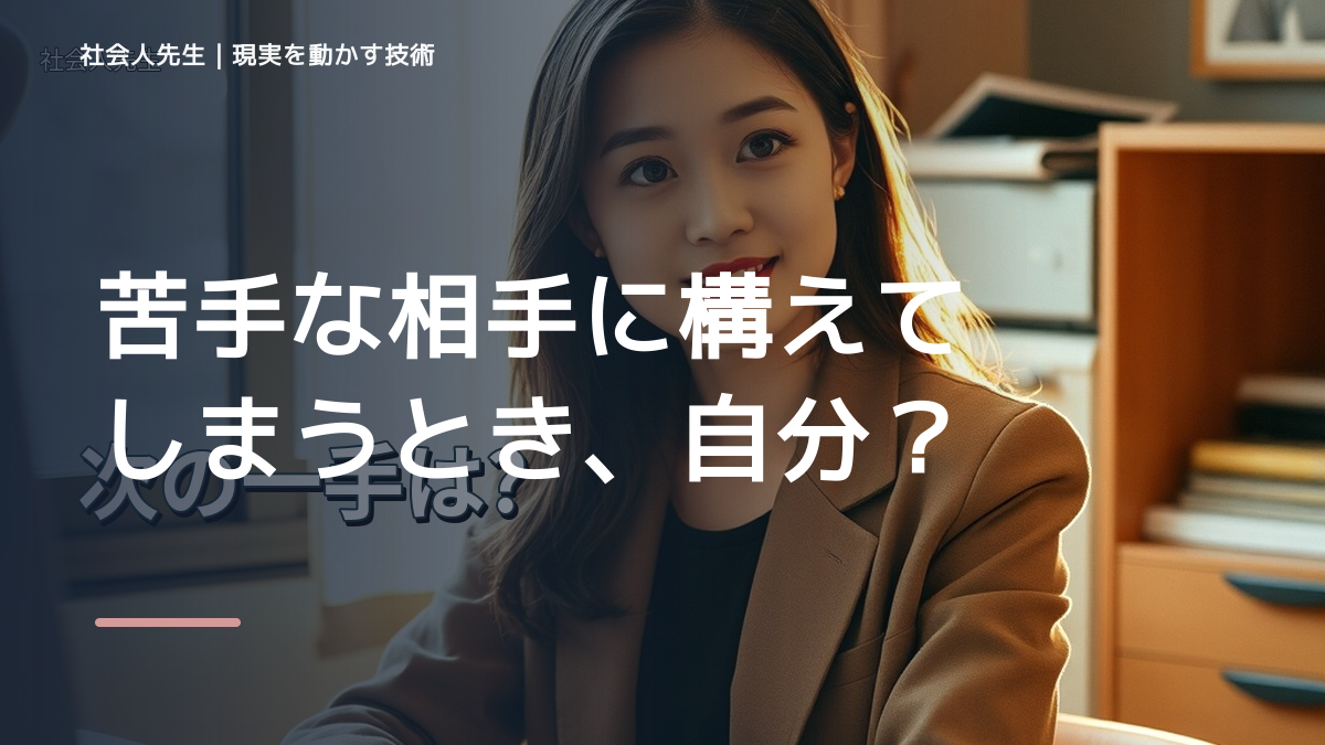 苦手な相手に構えてしまうとき、自分の見方だけで決めないために｜初心｜知っているつもりを手放す