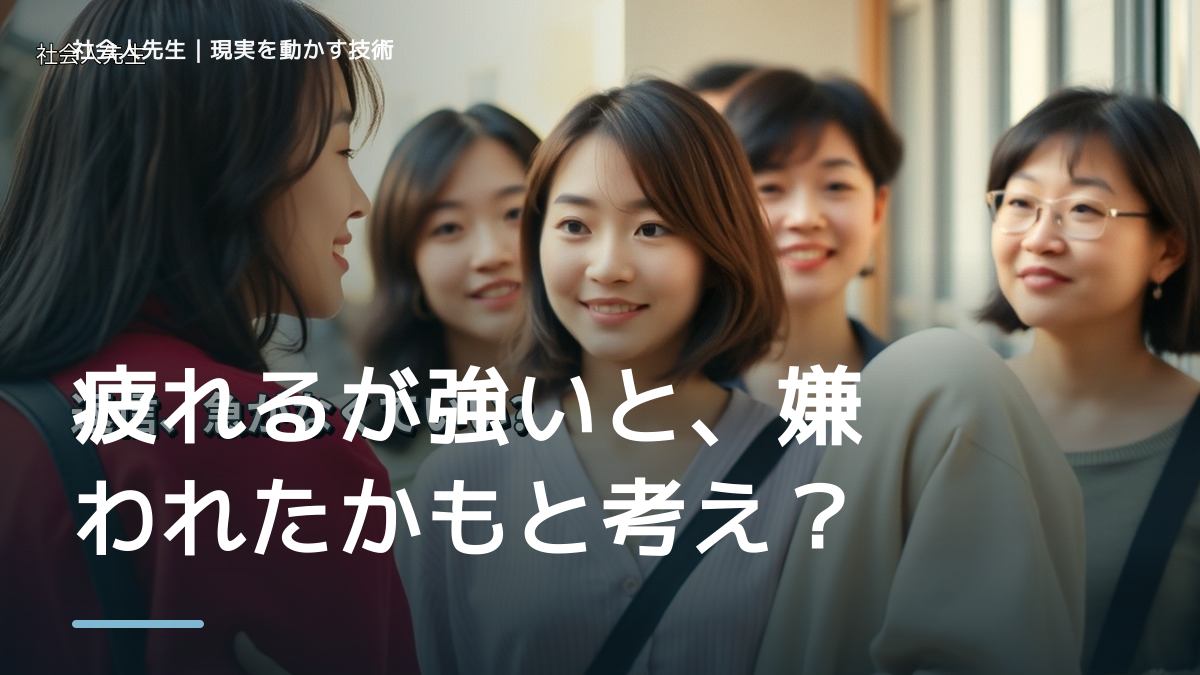 疲れるが強いと、嫌われたかもと考え続けるとき、自分の見方だけで決めないために｜相手への純粋な興味