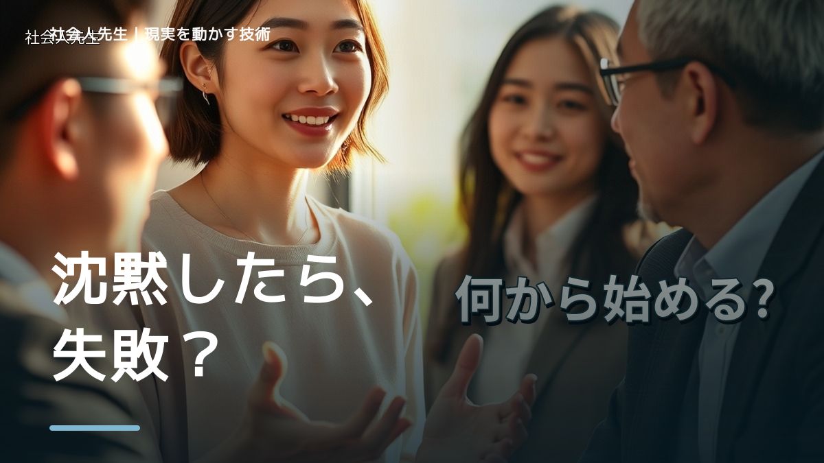 職場で、初対面で会話が続かないとき、自分の見方だけで決めないために｜視座向上｜離見の見