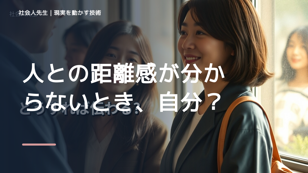 人との距離感が分からないとき、自分の見方だけで決めないために｜相手への純粋な興味