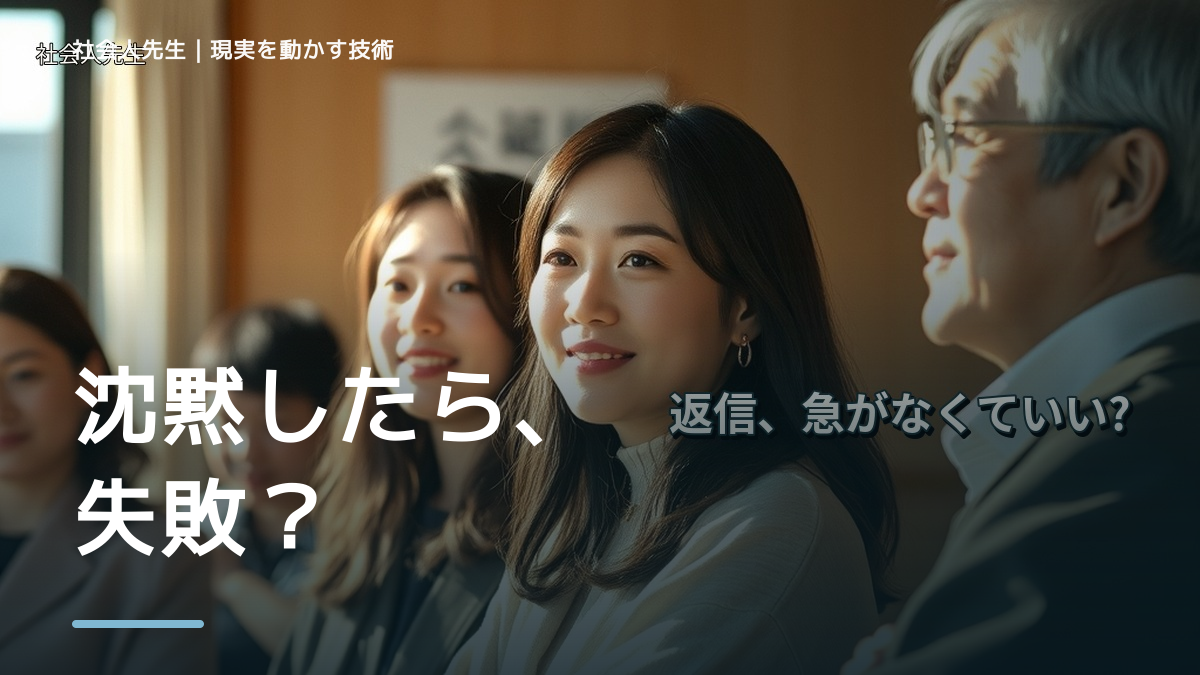 LINEで、初対面で会話が続かないとき、自分の見方だけで決めないために｜相手への純粋な興味