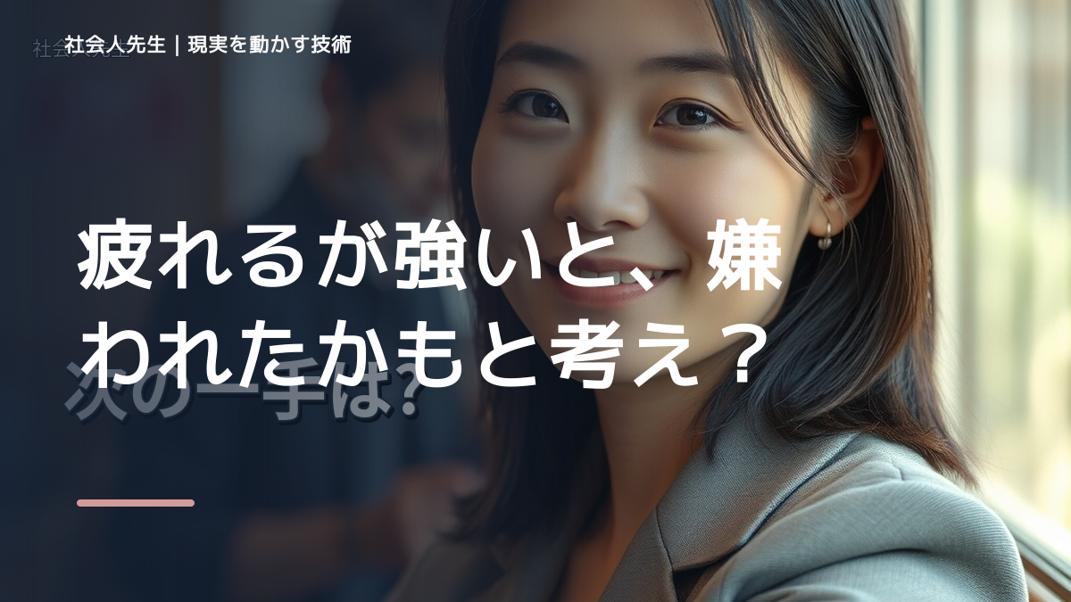 疲れるが強いと、嫌われたかもと考え続けるとき、自分の見方だけで決めないために｜相手への純粋な興味