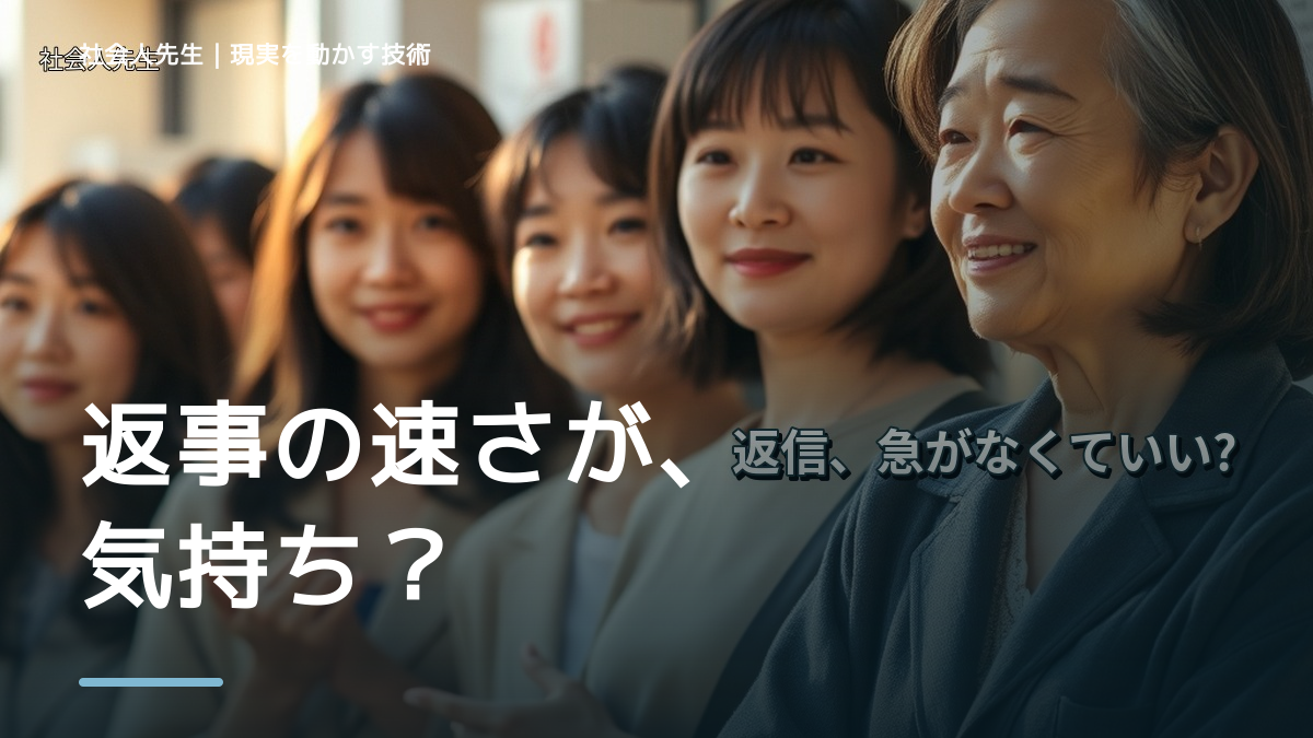 返信が遅いと不安になるとき、自分の見方だけで決めないために｜相手への純粋な興味
