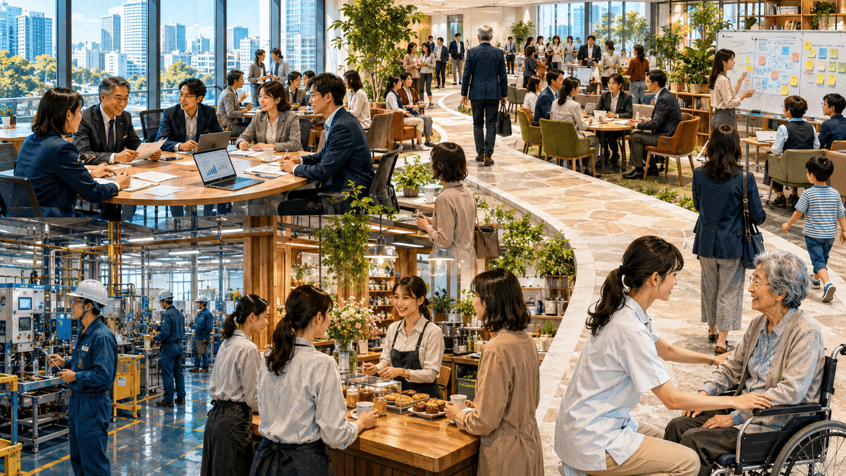 人・組織・社会を読み、次の一手を考える社会人先生メソッドのイメージ